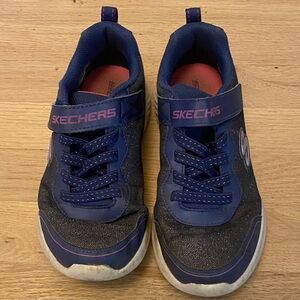 Skechers Kids' Navy and Pink Sneakers